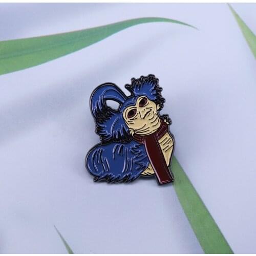 Labyrinth Ello Worm Badge hospitable creature Enamel Pin funny cockney accent elf Brooch Comic Film Collections