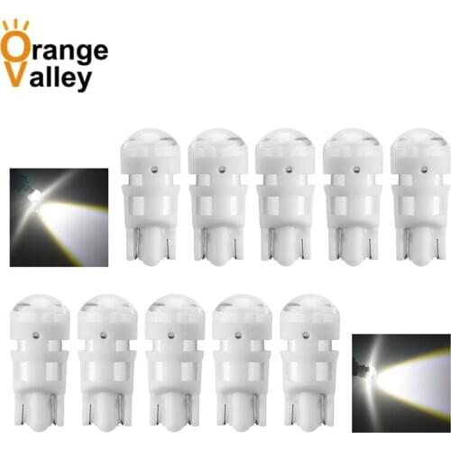 10pcs Car T10 2835 SMD 194 168 W5W 3 LED Light Bulb White Amber Red Green License Plate Lamp Width Lights 3 LEDs