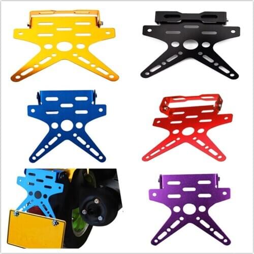 Motorcycle pit dirt bike License Holder Mount Bracket Number Plate for BMW Honda Yamaha KTM SUZUKI Ducati Kawasaki