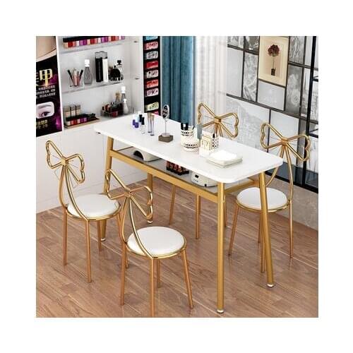 Simple net celebrity nail table and chair set