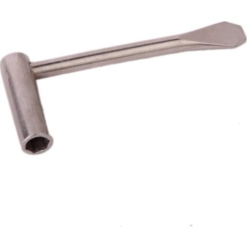 Set 2 Steel Key Tuning Fit 1/4" Hex Nut Wrench For Banjo Flat Mouth Screwdrive