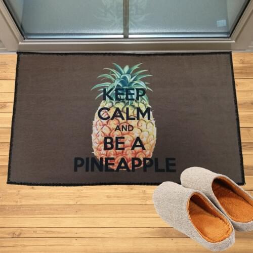 Keep Calm And Be A Pineapple Doormat Entrance Welcome Mat Hallway Doorway Bathroom Kitchen Rugs Custom Floor Mats Carpet Gift