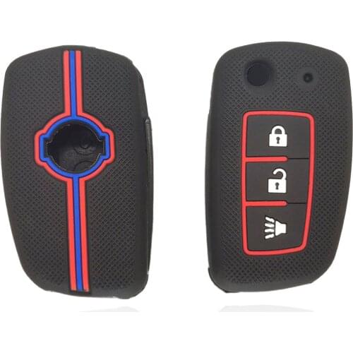 3 Buttons Silicone car key Cover For Nissan Qashqai X-trail Murano Maxima Altima Juke Geniss QUEST Livina Tiida key