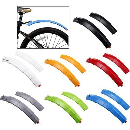 Foldable Cycling Bicycle Bike Front Rear Fenders Mudguard Adjustable Bicycle Rear Fenders Mudguards Mud Guards Accessories
