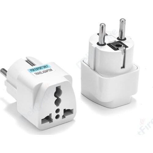 Universal EU Plug Adapter 250V 10A Multifunction EU Conversion Socket International Travel Adapter Electrical Plug Converter