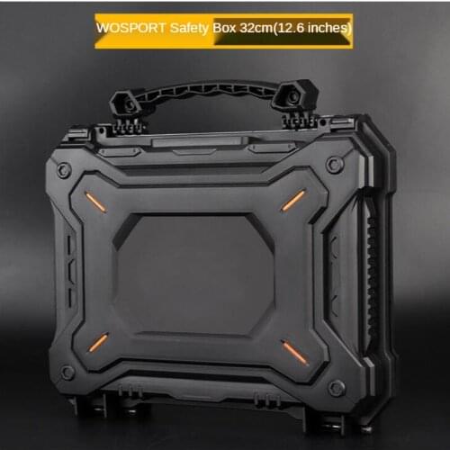 Waterproof Tactical Pistol Safety Case with Foam Padded Hunting Camera Protective Case Military Airsoft Gun Accessories