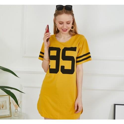 Women Tshirt Dress Round Neck Summer Dresses Mini T-Shirt Dress Short Sleeve Ladies Casual Sexy Clothing Dropshipping