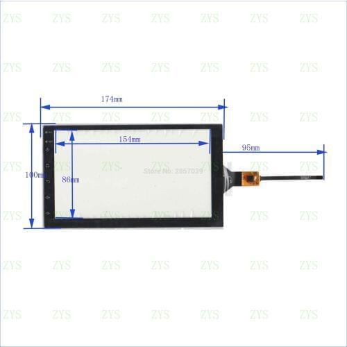 ZhiYuSun XY-PG70049-FPC 7inch Capacitive screen For GPS CAR 175mm*100mm Touchsensor glass