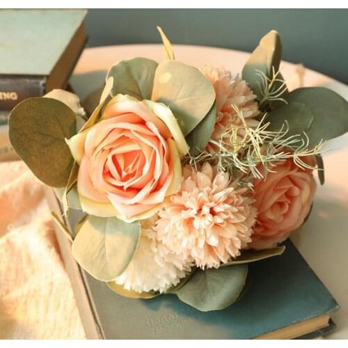 1Bouquet Artificial Rose Silk Flower DIY Garden Party Wedding Furniture Decor