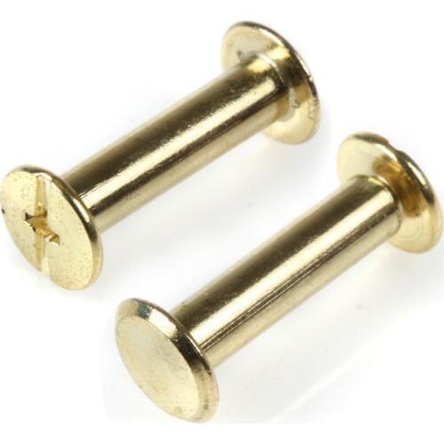 20pcs M5*20 Plated Copper Account Screw Rivet /Book Screw / Album Sample Book Docking Cook Pin M5 Hardware