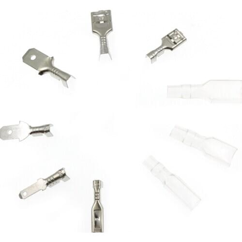 270PCS 2.8mm/4.8mm/6.3mm Female Male Spade Connectors Wire Crimp Terminals Kit