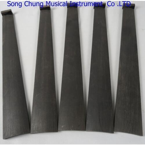 5pcs undyed black violin indonesia ebony fingerboard 4/4