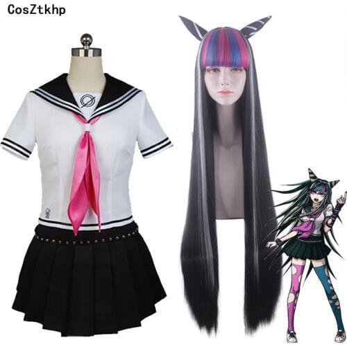 Anime Super DanganRonpa Ibuki Mioda Cosplay Costume Dress Uniform Suit Halloween Carnival Costumes Made