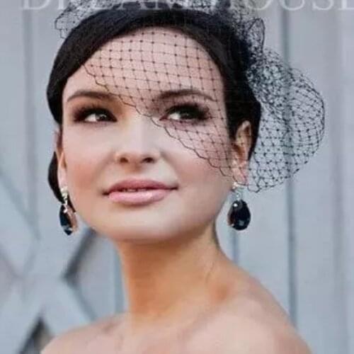 Large black grid hairpin hair df297 veil Simple and easy fashion bridal party 10pcs/lot