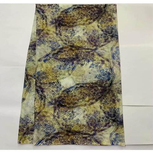 Latest Fashion design cotton african lace fabric 2021 high quality printed fabric for womens dresses 5 Yards! C13-19