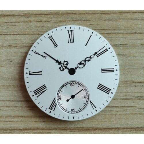 Watch parts Pilot Watch dial Watch hand Rice white 39mm Watch dial Rome number Suitable for ETA6497 / 8498 movement BP13-21