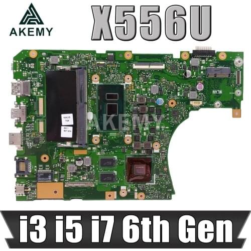 For Asus A556U R556U X556UJ X556UV X556UF X556UR Mainboard X556UQ X556UQK X556UVK X556URK laptop Motherboard i3 i5 i7 6th gen