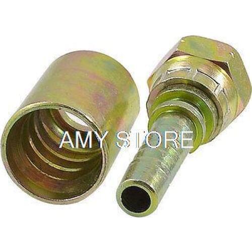 Hydraulic Fittings 3/8" BSP Thread Cone Hose End Oil Pipe Connector Adapter