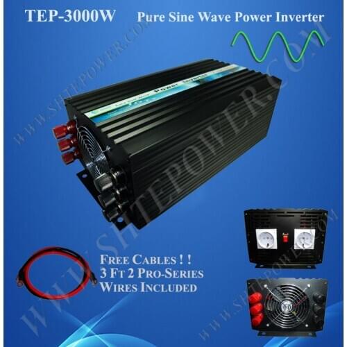 3000w Pure Sine Wave Power Inverter, Solar Inverter, DC 48v to AC 240V, Power Invertor