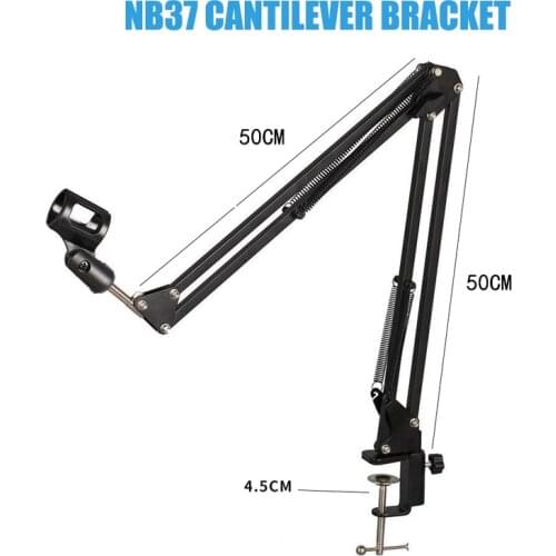 NB37 Cantilever microphone steel durable portable flexible condenser microphone boom accessories