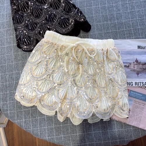 Summer Women Sequines Shorts Sexy Woman Bling Bling Shiny Shorts Femme Sequins Short Pants
