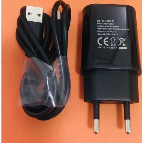 Original 2.0A Travel Charger EU Plug Adapter+ Type C Cable for M-Horse Pure 3 MTK6763 Octa Core Free Shipping
