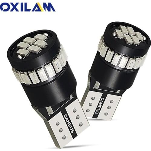 OXILAM 2x W5W Cabus T10 LED Bulb Parking Clearance Car Light for Alfa Romeo 159 2007 Auto Interior Trunk Lamp 12V White Yellow