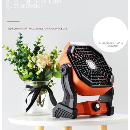 Portable Mini Solar Powered Fan Desktop Cooling Fan with LED Light for Home Outdoor Multifunctional Cooler Summer