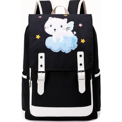 Cat Girl Backpack Primary School Bags Cartoon Pattern School Backpacks For Kid Children Bag Waterproof backpack For Girls