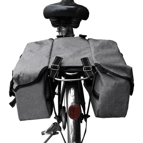 Reflective Rim Rear Seat Backpack Mountain Bike Trunk Bag Bicycle Outdoor Ong-distance Size 30*14*24cm Cycling Accessories