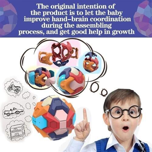 Assembled Piggy Bank 3D Puzzle Ball Intelligence Building Blocks Educational Toy Parent-child Interactive Game Children Toy Gift