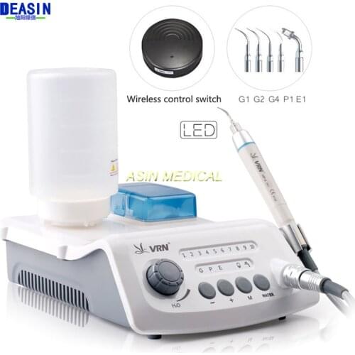 Dental VRN A8 Ultrasonic Scaler Piezo Scaler With Water Bottle LED Handpiece Scaler Cavitron For Perio Endo Scaling Equipment