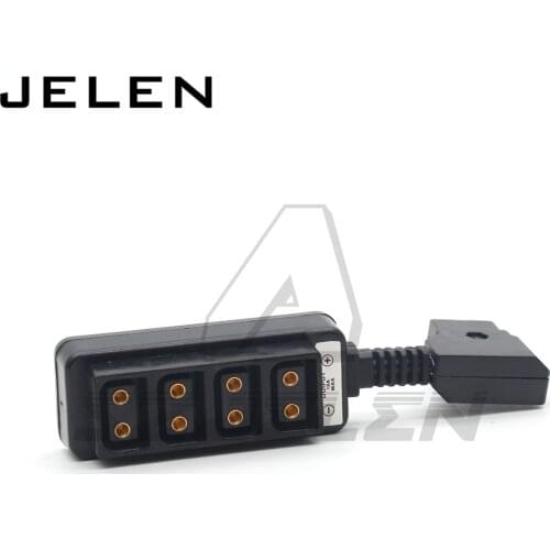 Ultrashort DTAP to 4 D-tap Camera power DTAP fourway splitter