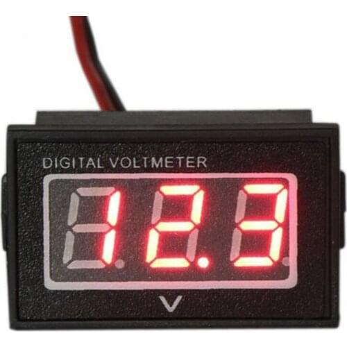 Waterproof Digital Display DC2.5-30V DC Measuring Voltmeter Head Electric Motor High-precision Instrument