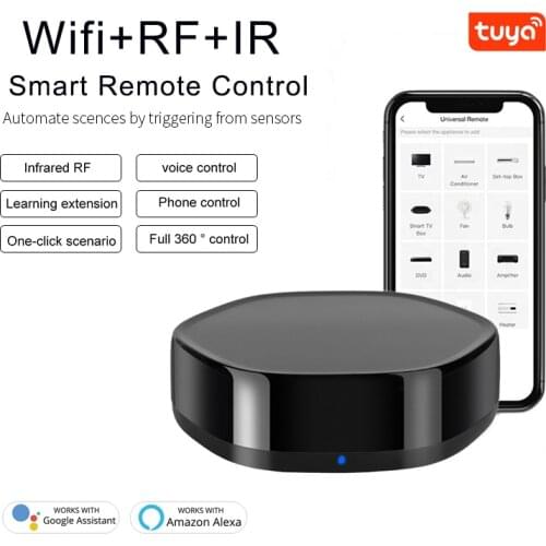Wifi RF IR Remote Controller RF Appliances Smart RF infrared Remote Controller Tuya/Smart Life App Control For Alexa Google Home