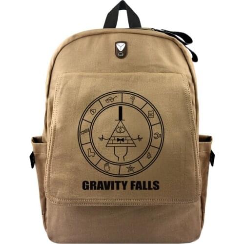 Bill Cipher Backpack Student Schoolbag For Teenages Travel Bag Mochila Rucksacks Laptop Canvas Backpacks Cartoon Bag