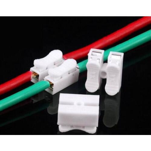 100pcs CH-2 fast connection terminal, wire connector connector, column pressing type docking LED lamp CH-2 position