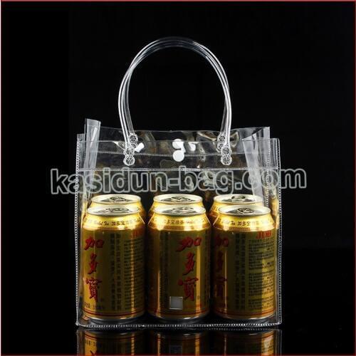 100pcs/lot) wholesale waterproof transparent clear gift shopping bag pvc