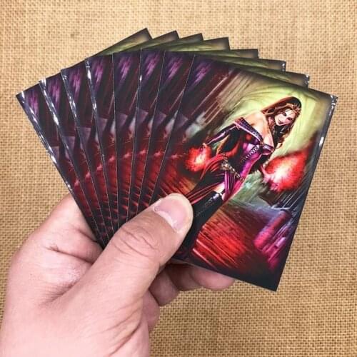 120PCS/BAG High Quality TCG Card Sleeves MGT Liliana Cards Sleeves Protector Color Sleeves Cover Pkm/TCG/MGT CARDS 66x91mm