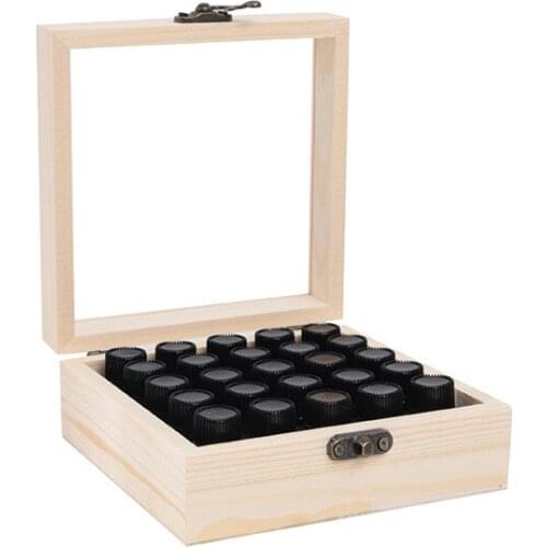 25 grids 1-3ml essential oil display box, bottled storage box, portable new product essential oil package 25 sticks