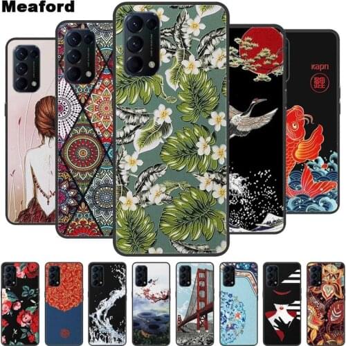 3D Emboss Flower Case For Oppo Find X3 Lite Cover Cute Relief Case For Oppo FindX3 Lite Phone Case Find X3 Neo X3 Pro X3Lite