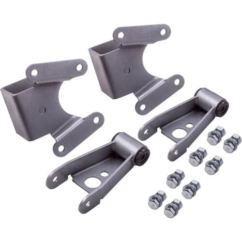 4" Rear Drop Lowering Kit Shackle Hanger for Dodge Ram Charger D100 D150 2WD 1977-1988