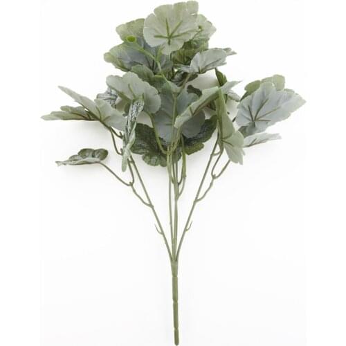 5-Fork Artificial Plant Plastic Leaves Faux Plant Artificial Plants Branches Office Ornaments Simulation Plant Home Decor