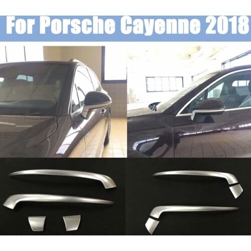 For Porsche Cayenne 2018 Car Side Mirrors Rear View Cover Trim Cover Car Accessories Styling Car Rear View mirror protector tri