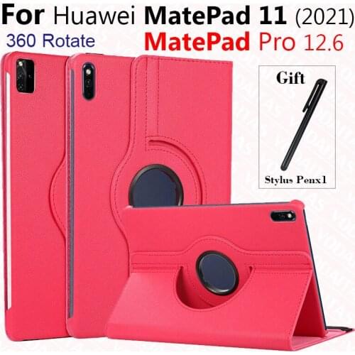 For Huawei Matepad 11 inch 2021 Case DBY-W09 DBY-L09 360 Degree Rotating Cover for Huawei Matepad Mate Pro 12.6 2021 Tablet case