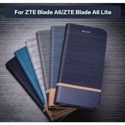 Business Pu Leather Case For ZTE Blade A6 Flip Case Soft Tpu Silicone Back Cover For ZTE Blade A6 Lite Card Slot Book Case