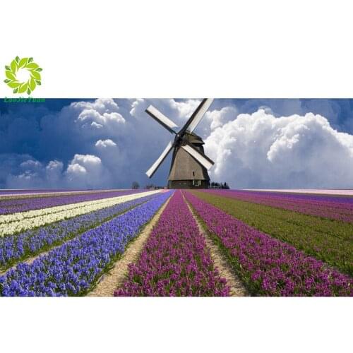 Diy diamond embroidery bright flower 5D pebble diamond mosaic painting modern flower cross stitch rhinestone painting