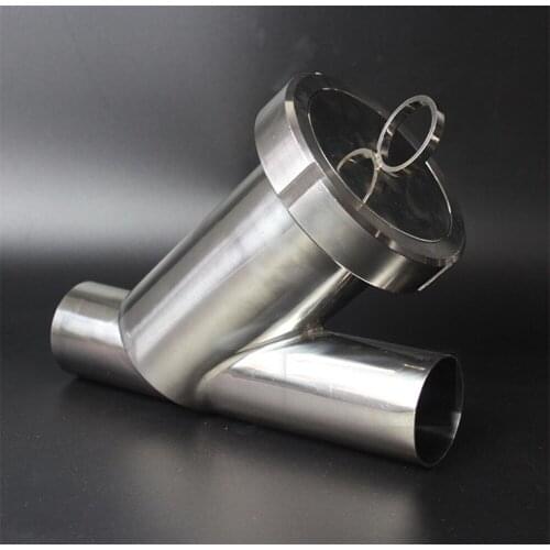 Fit 32mm Pipe OD x 1.5" Tri Clamp SUS304 Sanitary Y Type Strainer Filter Home Brew Beer Wine