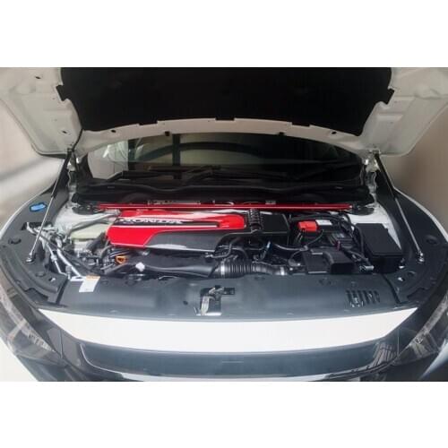 For Honda Civic FC/FK 2015-present Front Bonnet Hood Modify Gas Struts Carbon Fiber Spring Damper Lift Support Absorber