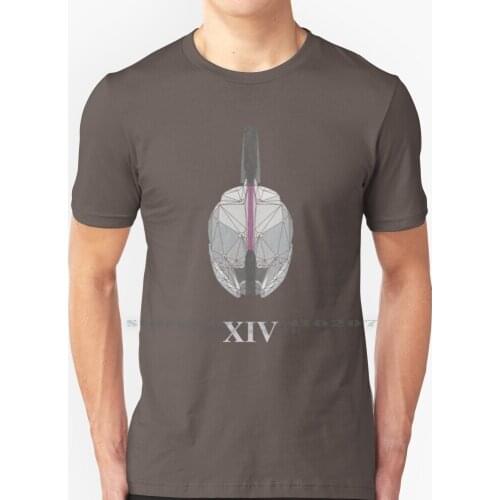 Geometric Helm Of Xiv T Shirt 100% Pure Cotton Destiny Destiny 2 Helm S14 Saint Titan Helmet Bubble Destiny The Game Destiny
